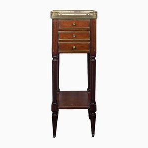 Small Louis XVI Style Bedside Table in Mahogany-HLV-2024356