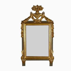 Small Louis XVI Style Golden Wood Mirror-RVK-1395857