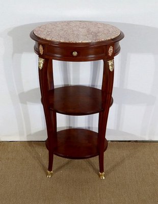 Small Louis XVI Style Solid Mahogany Side Table-RVK-1328401