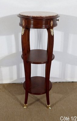 Small Louis XVI Style Solid Mahogany Side Table-RVK-1328401