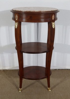 Small Louis XVI Style Solid Mahogany Side Table-RVK-1328401