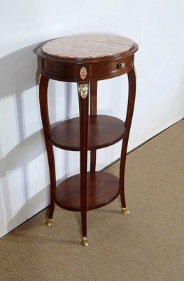 Small Louis XVI Style Solid Mahogany Side Table-RVK-1328401