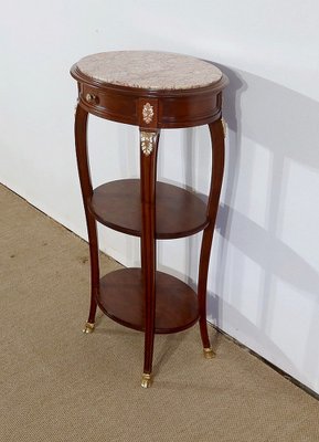 Small Louis XVI Style Solid Mahogany Side Table-RVK-1328401