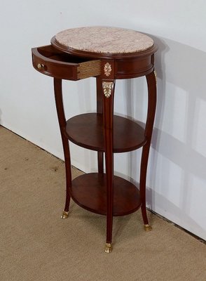 Small Louis XVI Style Solid Mahogany Side Table-RVK-1328401