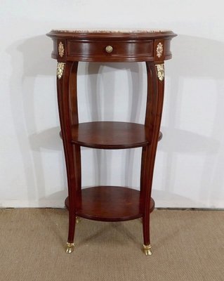 Small Louis XVI Style Solid Mahogany Side Table-RVK-1328401