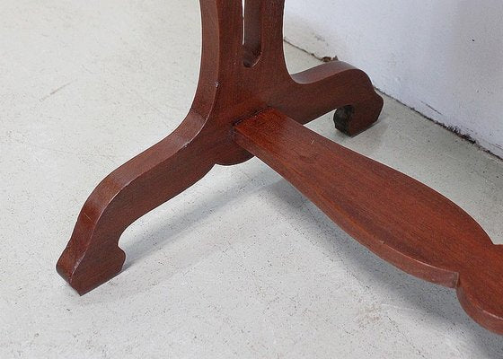 Small Louis XVI Style Trolley Table in Kidney Shape with Mahogany Veneer, Late 19th Century-RVK-930985