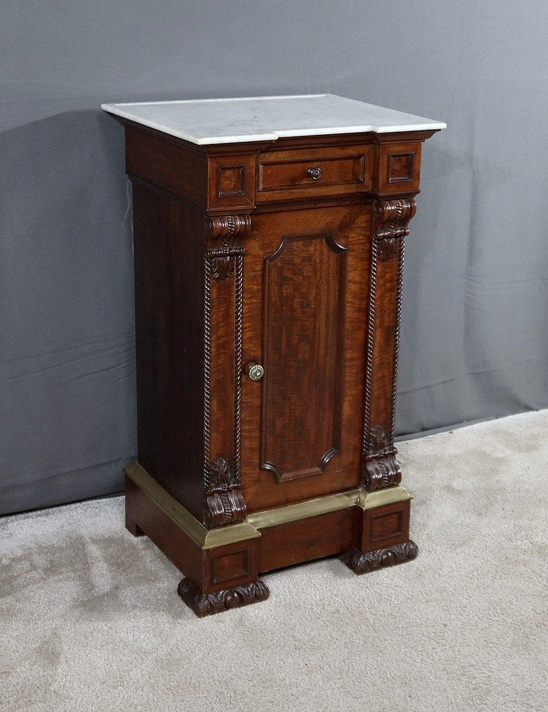 Small Mahogany Buffet with Marble Top