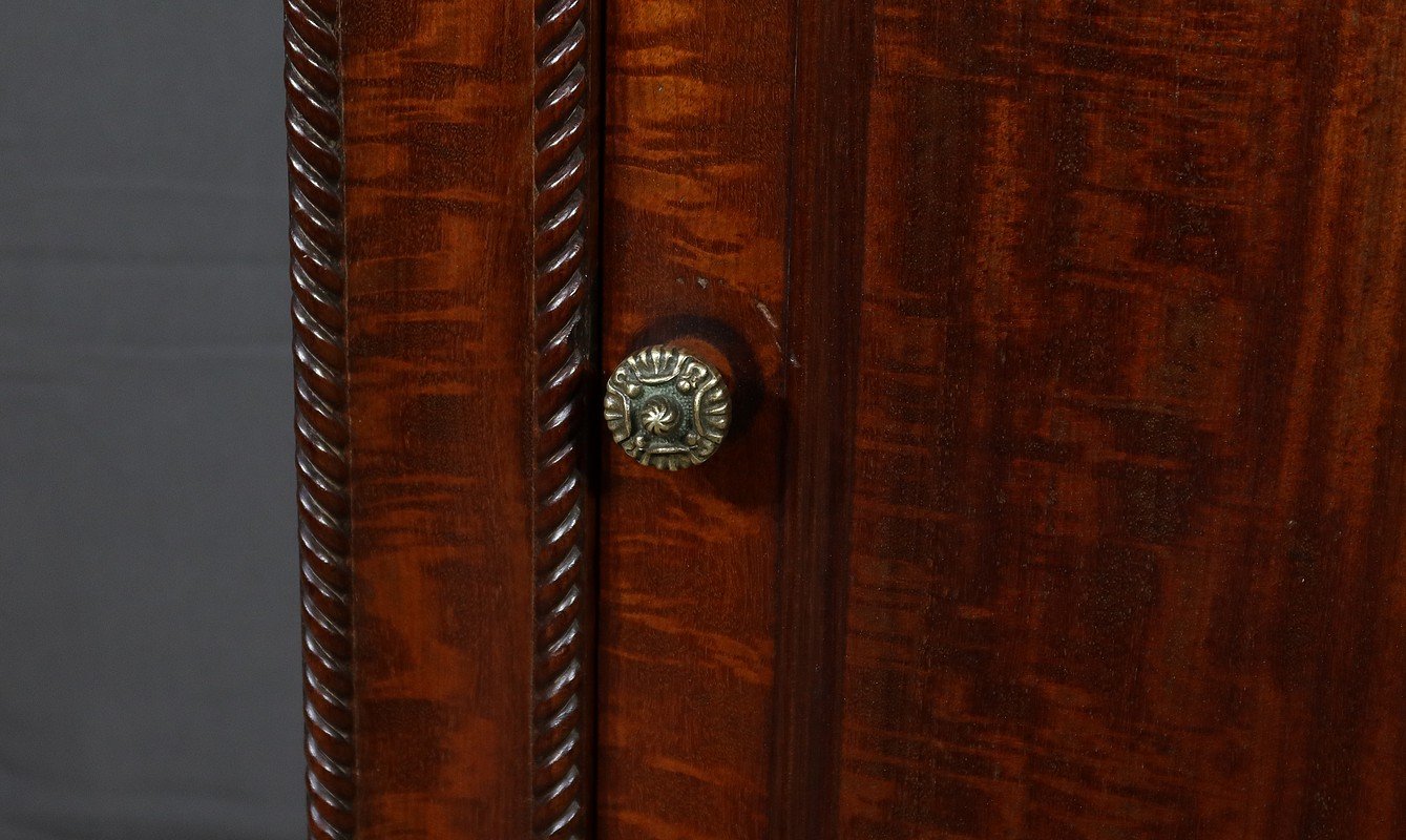 Small Mahogany Buffet with Marble Top