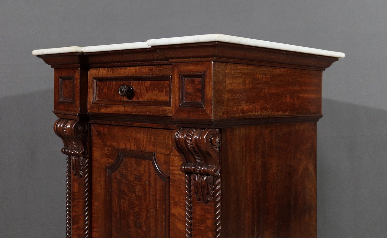 Small Mahogany Buffet with Marble Top