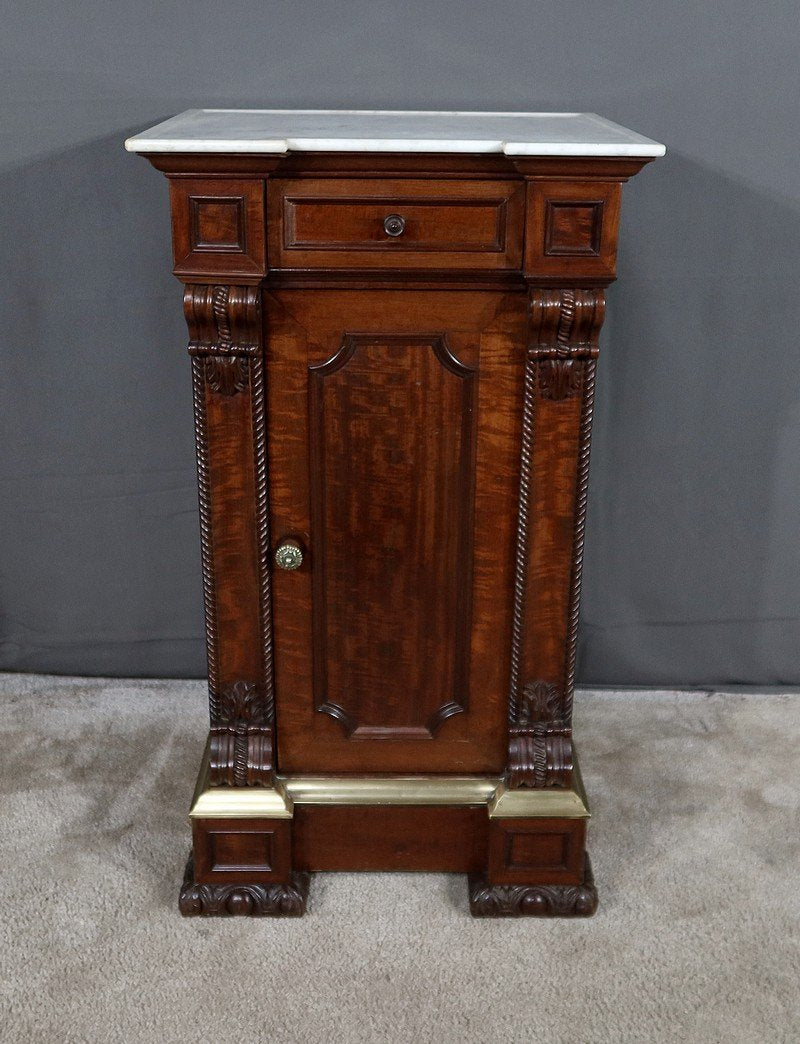 Small Mahogany Buffet with Marble Top