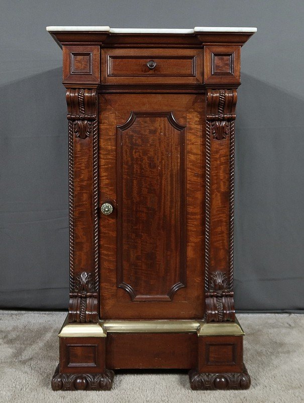 Small Mahogany Buffet with Marble Top