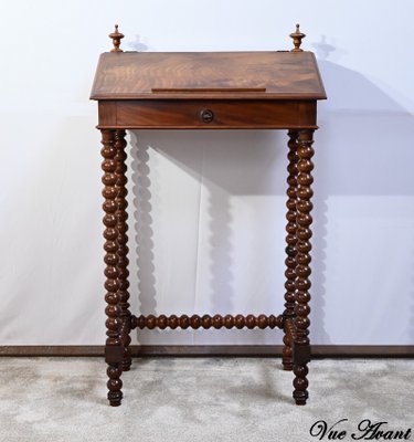 Small Mid 19th Century Louis Philippe Mahogany Desk-RVK-1719966