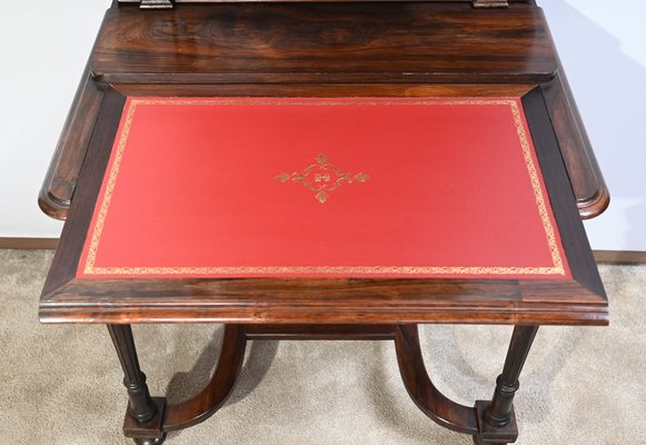 Small Mid-19th Century Napoleon III Showcase Desk-RVK-1720085