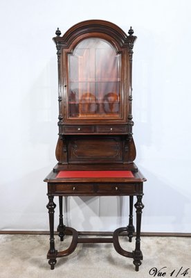 Small Mid-19th Century Napoleon III Showcase Desk-RVK-1720085