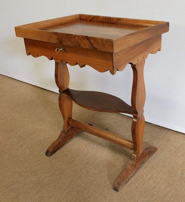 Small Mid 19th Century Solid Walnut Living Room Table-RVK-997552