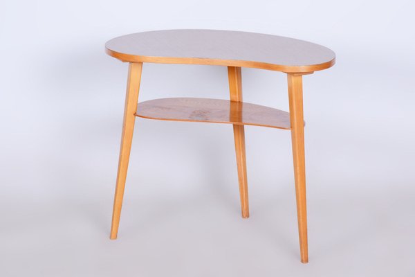 Small Mid-Century Beech Table, Former Czechoslovakia, 1950s-WHY-1704759