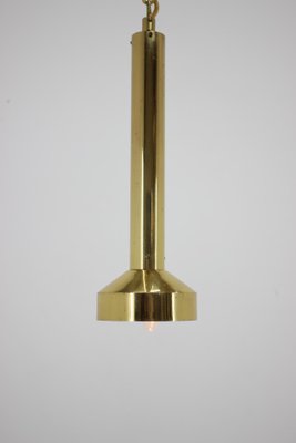 Small Mid-Century Brass Pendants, 1970s, Set of 3-TZ-933433