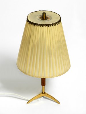 Small Mid-Century Brass Star Base Table Lamp from Kalmar-RR-1779674