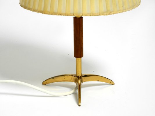 Small Mid-Century Brass Star Base Table Lamp from Kalmar-RR-1779674