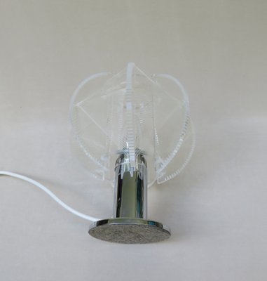 Small Mid-Century Chrome-Plated & Acrylic Glass Table Lamp by Paul Secon for Sompex-EY-767120