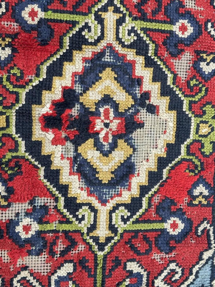 Small Mid-Century French Cogolin Rug, 1940s