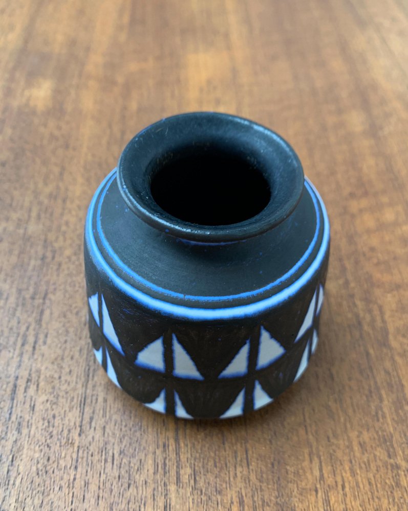 Small Mid-Century German Studio Pottery Vase by Werner and Annemarie Schmidt-Tummeley for Juist Keramik, 1960s