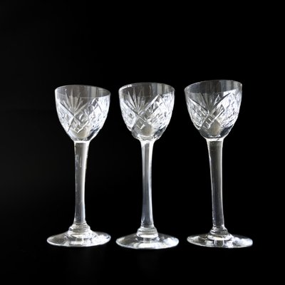 Small Mid-Century Haga Glasses in Crystal from Kosta, Sweden, Set of 6-JKV-1787137