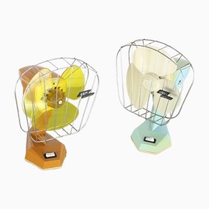 Small Mid-Century Italian Fans, Set of 2-HGJ-1170330