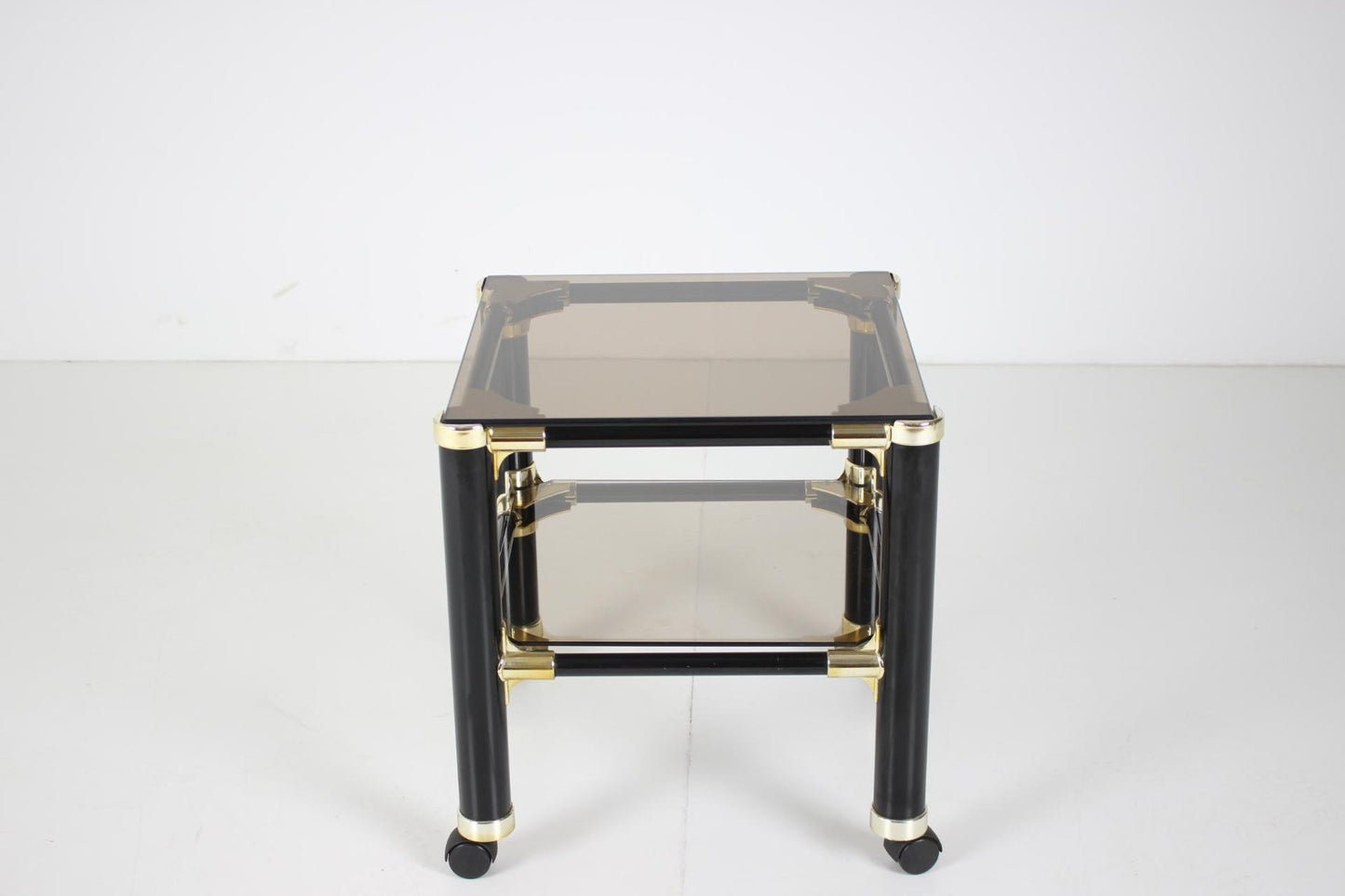 Small Mid-Century Italian Glass Table from Vet For, 1980s-TZ-778310