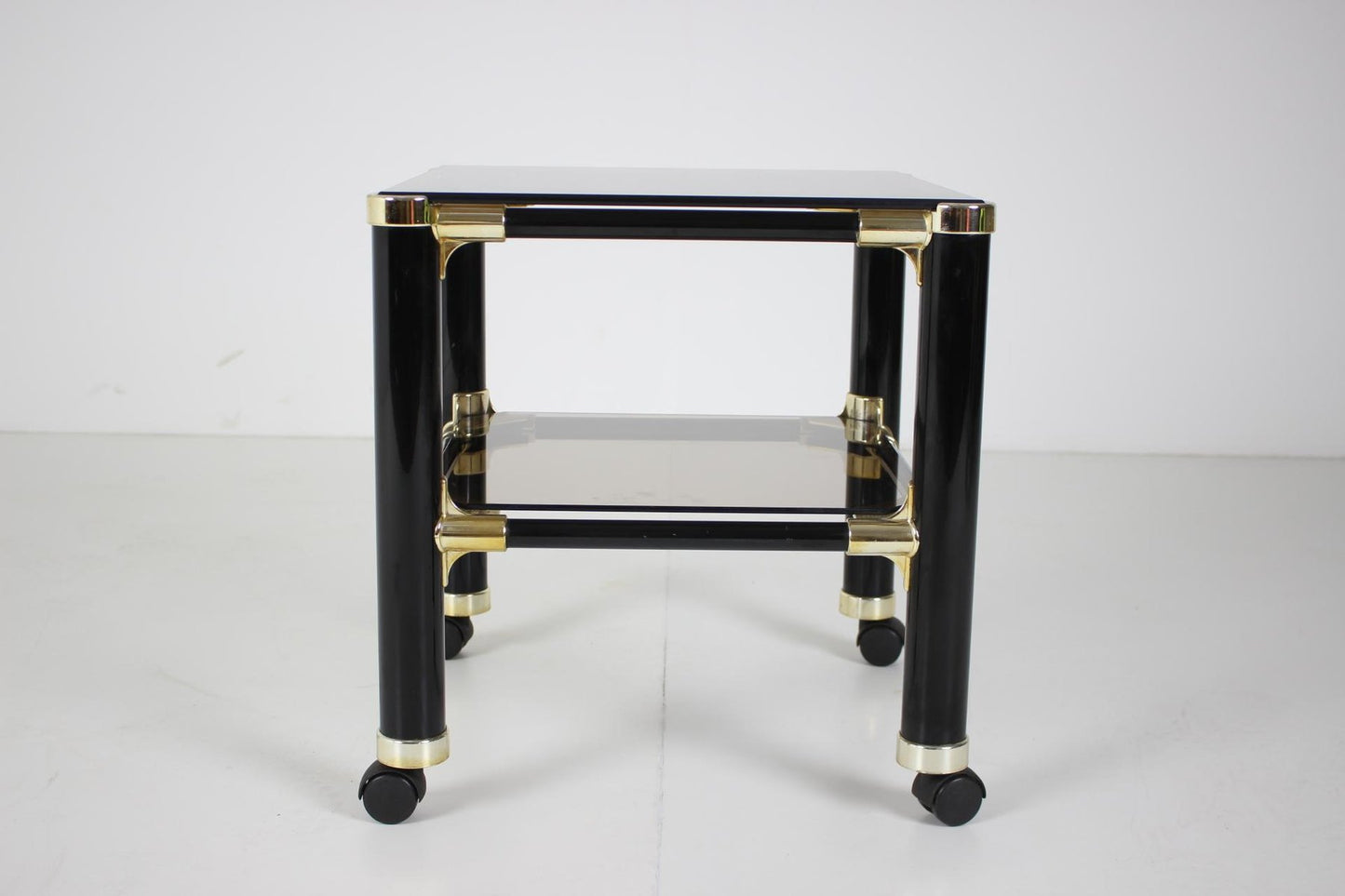 Small Mid-Century Italian Glass Table from Vet For, 1980s