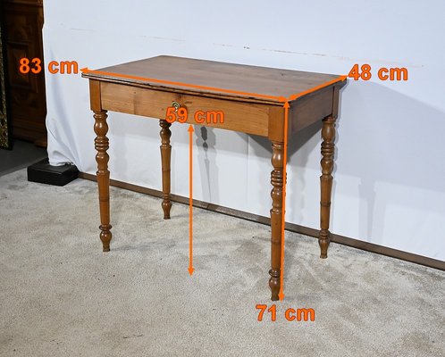 Small Mid-Century Louis-Philippe Writing Table in Cherry-RVK-1702757