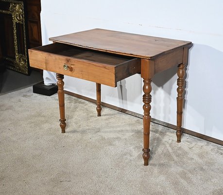 Small Mid-Century Louis-Philippe Writing Table in Cherry-RVK-1702757