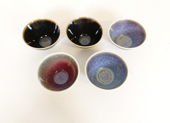 Small Mid-Century Modern Swedish Bowls by Carl-Harry Stålhane for Rörstrand, Set of 5-UYK-1194631