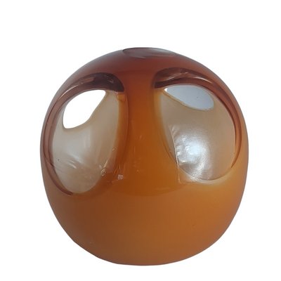 Small Mid-Century Orange Ball Vase, Sweden-TCS-1144173