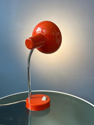 Small Mid-Century Red Adjustable Desk Lamp-ZBK-2022370