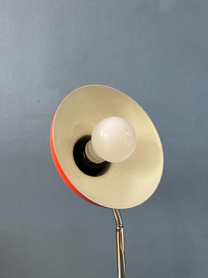 Small Mid-Century Red Adjustable Desk Lamp-ZBK-2022370