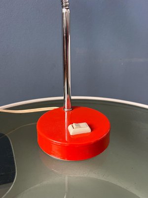 Small Mid-Century Red Adjustable Desk Lamp-ZBK-2022370