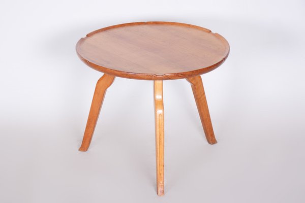 Small Mid-Century Round Table attributed to Krasna Jizba, Czech, 1940s-WHY-1776721