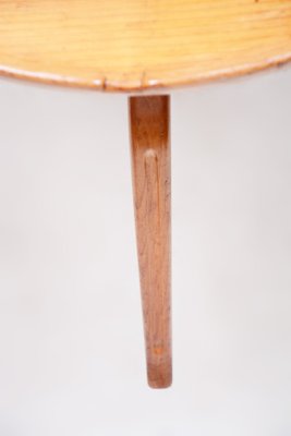 Small Mid-Century Round Table attributed to Krasna Jizba, Czech, 1940s-WHY-1776721