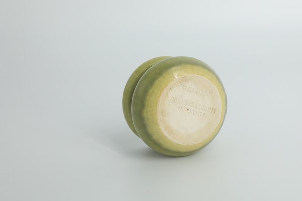 Small Mid-Century Scandinavian Modern Collectible Stoneware Candleholder from Gunnars Ceramics Höganäs, 1960s-ZAA-1780045