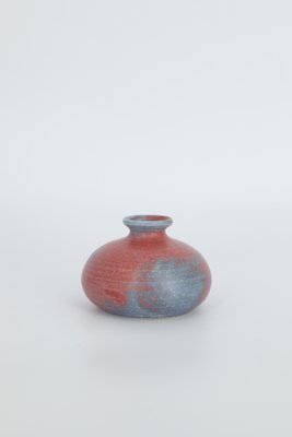 Small Mid-Century Scandinavian Modern Collectible Two-Color Stoneware Vase, 1960s-ZAA-1785037