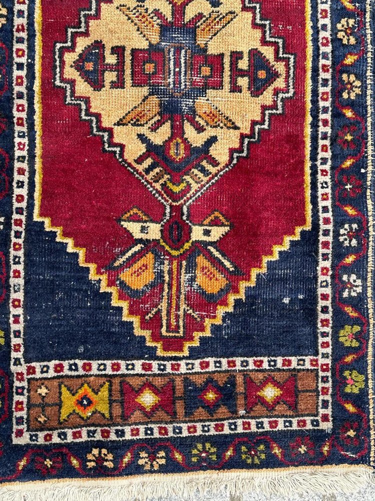 Small Mid-Century Turkish Yastik Rug, 1940s