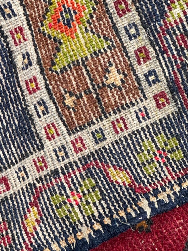 Small Mid-Century Turkish Yastik Rug, 1940s