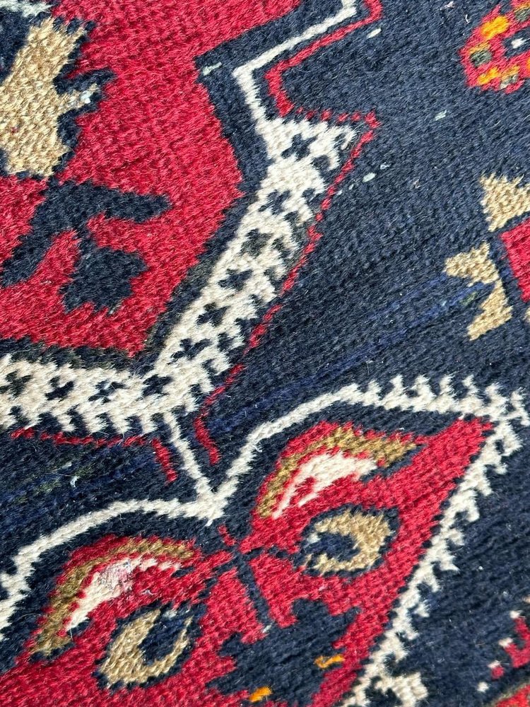 Small Mid-Century Turkish Yastik Rug from Bobyrugs, 1940s