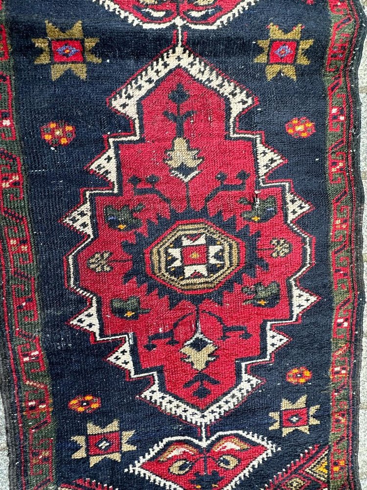 Small Mid-Century Turkish Yastik Rug from Bobyrugs, 1940s