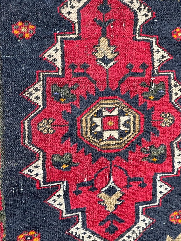 Small Mid-Century Turkish Yastik Rug from Bobyrugs, 1940s