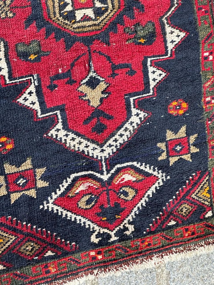 Small Mid-Century Turkish Yastik Rug from Bobyrugs, 1940s