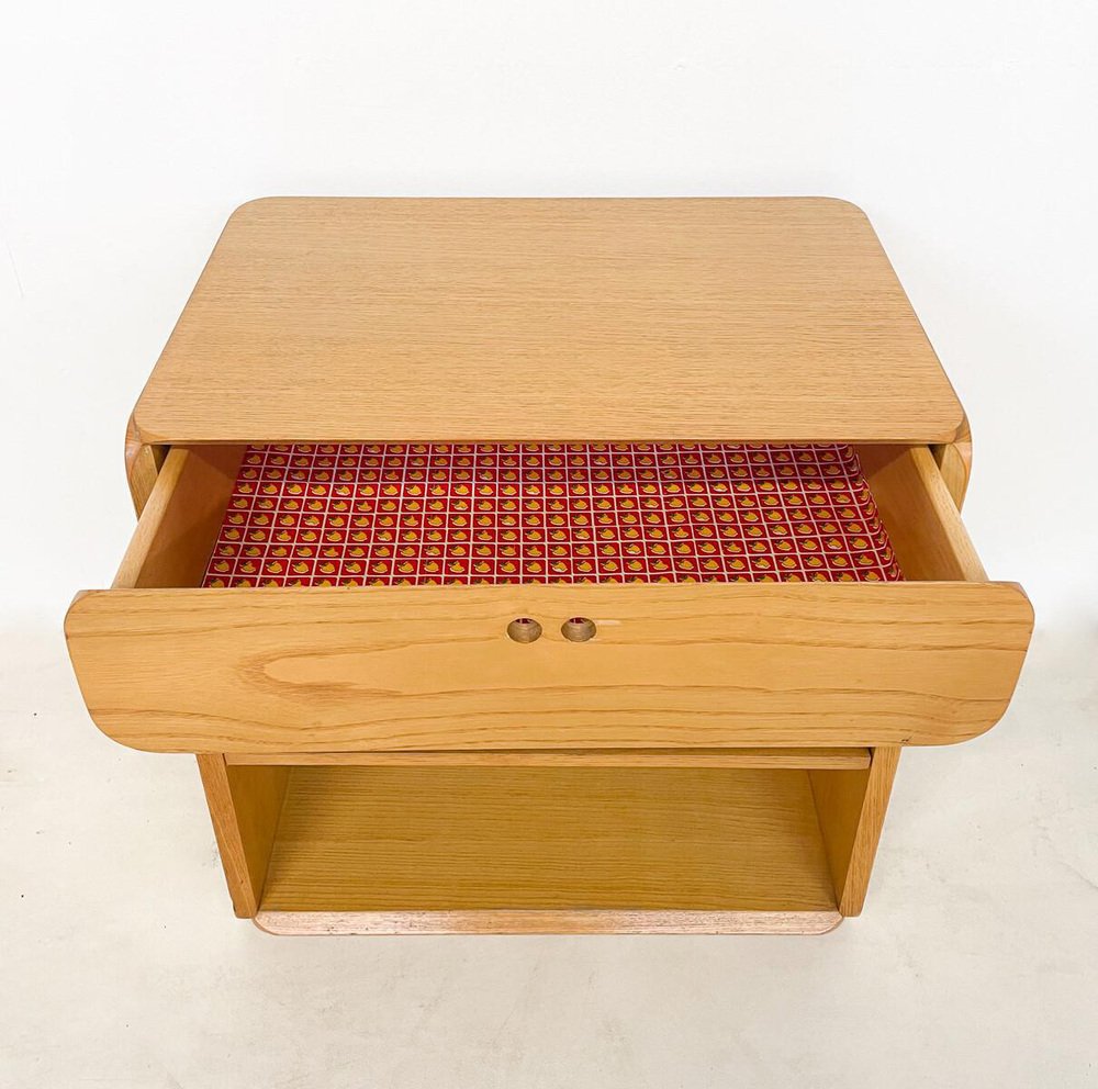 Small Mid-Century Wooden Chest of Drawer by Derk Jan De Vries for Domus, 1960s