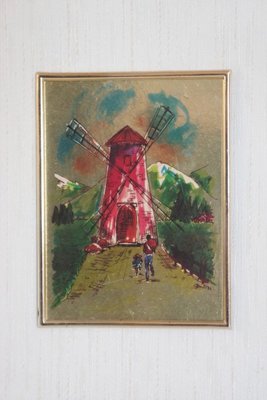 Small Mill Print in Gold Leaf, 1984-KNM-913712