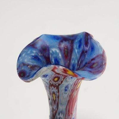 Small Millefiori Murano Glass Vase from Vetreria Fratelli Toso, 1910s-KJP-1410532